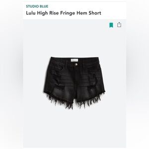 Stitch Fix Studio Blue Distressed Frayed Shorts